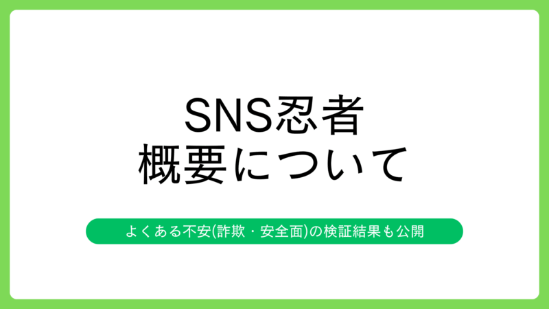 SNS忍者とは?【結論:インスタサービスの反映の早さが強みのサイト】